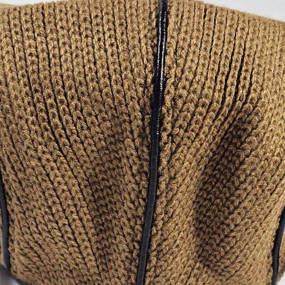 Jamont Men's Knit Flat Padded Warm Beret Caps Casual Wool And Leather Hat - Picture 9 of 12